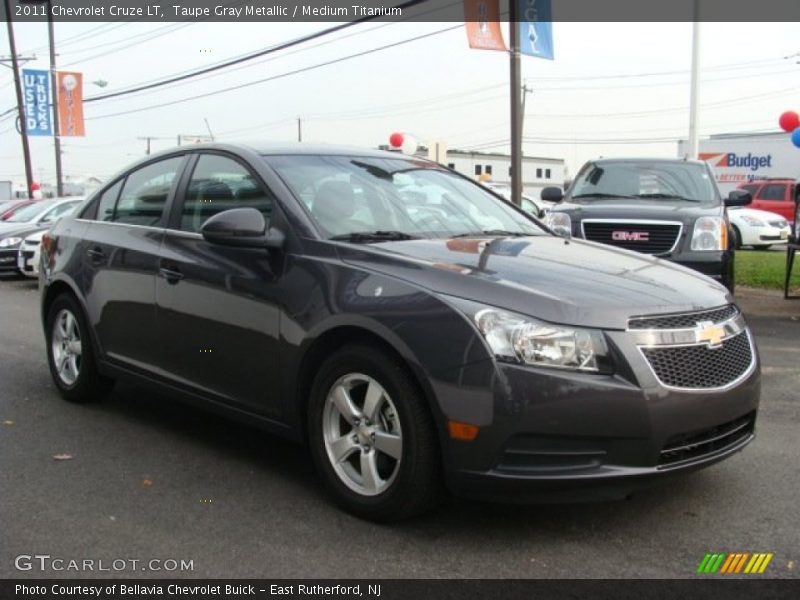 Taupe Gray Metallic / Medium Titanium 2011 Chevrolet Cruze LT