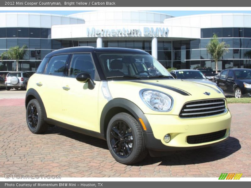 Bright Yellow / Carbon Black 2012 Mini Cooper Countryman