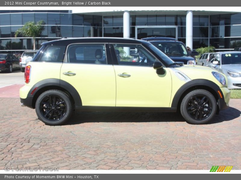 Bright Yellow / Carbon Black 2012 Mini Cooper Countryman