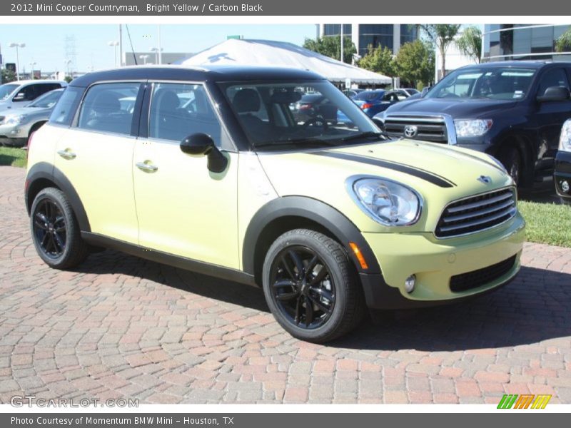 Bright Yellow / Carbon Black 2012 Mini Cooper Countryman