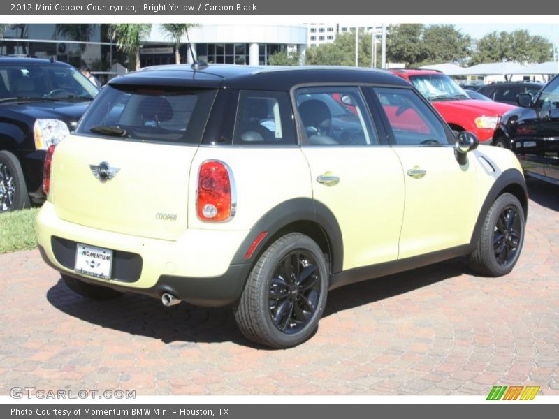 Bright Yellow / Carbon Black 2012 Mini Cooper Countryman