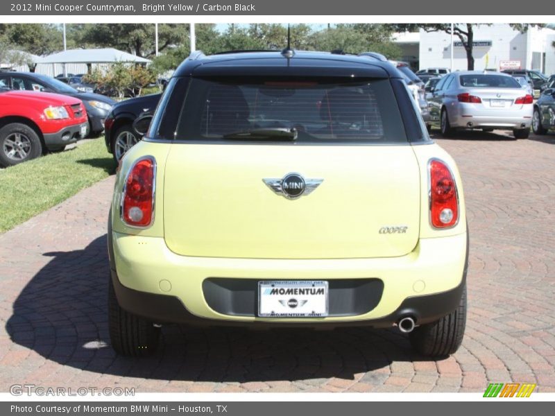 Bright Yellow / Carbon Black 2012 Mini Cooper Countryman