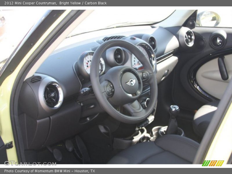 Bright Yellow / Carbon Black 2012 Mini Cooper Countryman