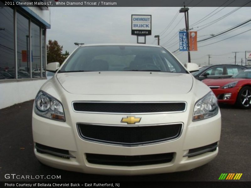 White Diamond Tricoat / Titanium 2011 Chevrolet Malibu LT