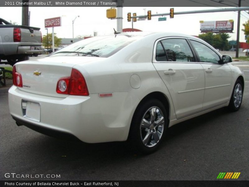 White Diamond Tricoat / Titanium 2011 Chevrolet Malibu LT