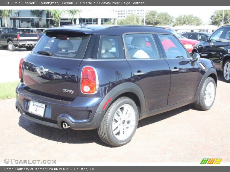 Cosmic Blue Metallic / Gravity Polar Beige Leather 2012 Mini Cooper S Countryman