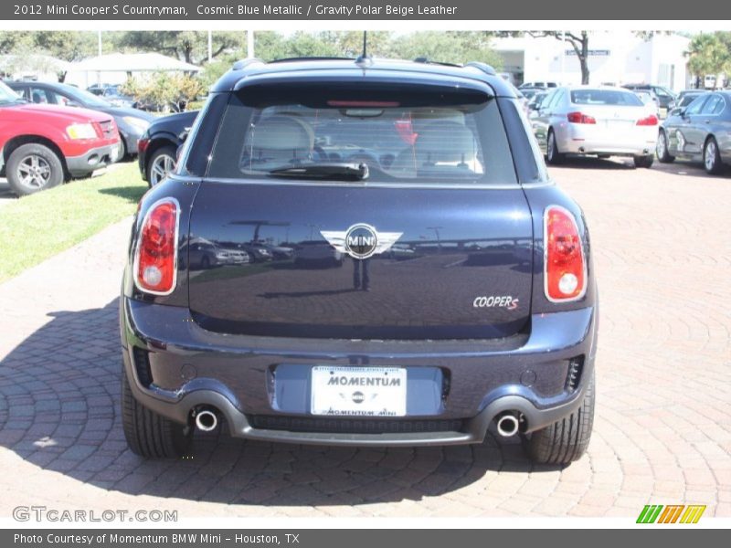 Cosmic Blue Metallic / Gravity Polar Beige Leather 2012 Mini Cooper S Countryman