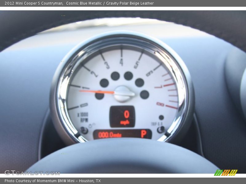 Cosmic Blue Metallic / Gravity Polar Beige Leather 2012 Mini Cooper S Countryman