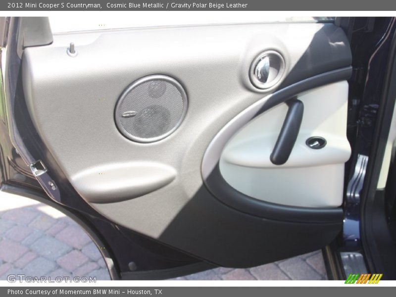 Cosmic Blue Metallic / Gravity Polar Beige Leather 2012 Mini Cooper S Countryman