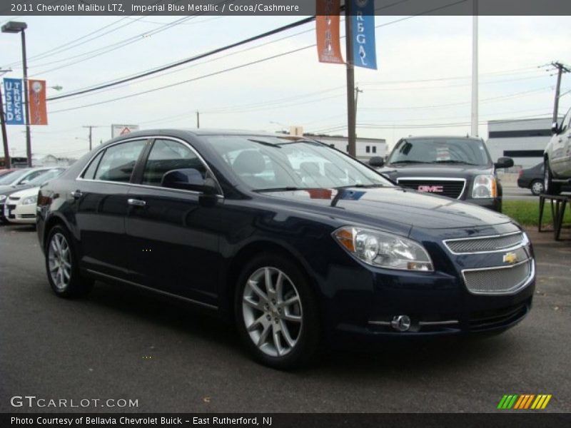 Imperial Blue Metallic / Cocoa/Cashmere 2011 Chevrolet Malibu LTZ