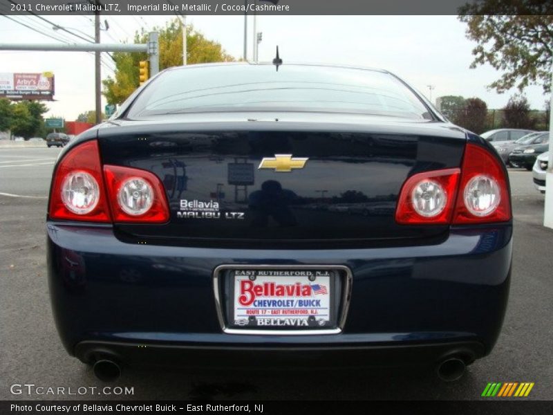 Imperial Blue Metallic / Cocoa/Cashmere 2011 Chevrolet Malibu LTZ