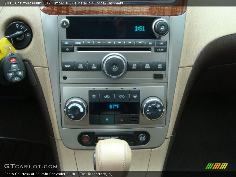 Imperial Blue Metallic / Cocoa/Cashmere 2011 Chevrolet Malibu LTZ