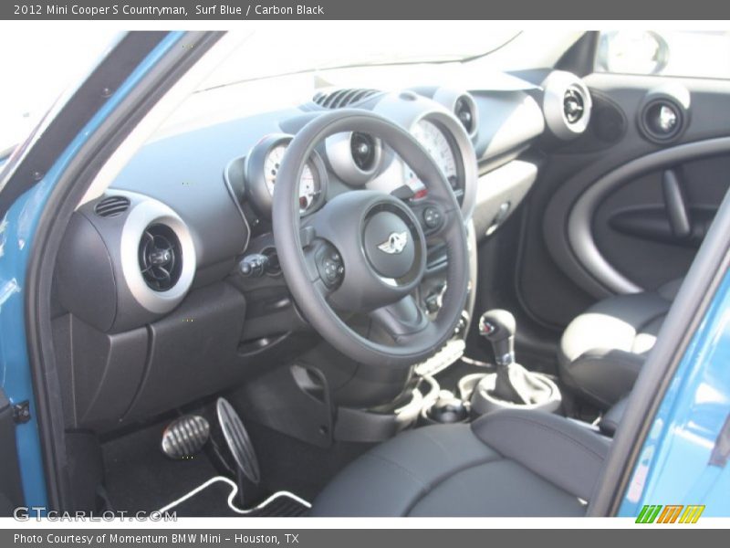  2012 Cooper S Countryman Carbon Black Interior