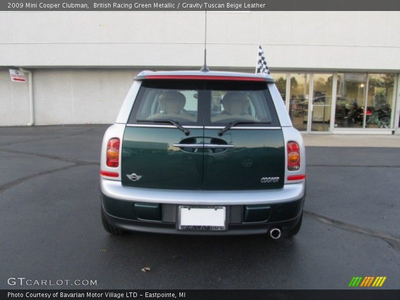 British Racing Green Metallic / Gravity Tuscan Beige Leather 2009 Mini Cooper Clubman