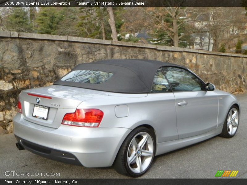 Titanium Silver Metallic / Savanna Beige 2008 BMW 1 Series 135i Convertible