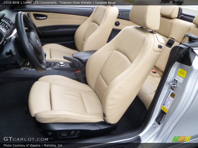 2008 1 Series 135i Convertible Savanna Beige Interior