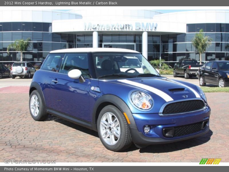 Lightning Blue Metallic / Carbon Black 2012 Mini Cooper S Hardtop