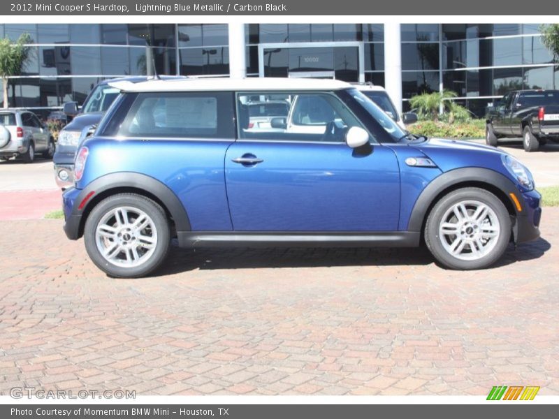 Lightning Blue Metallic / Carbon Black 2012 Mini Cooper S Hardtop