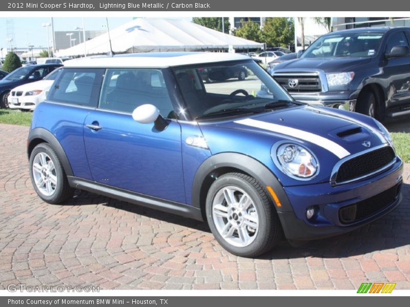Lightning Blue Metallic / Carbon Black 2012 Mini Cooper S Hardtop