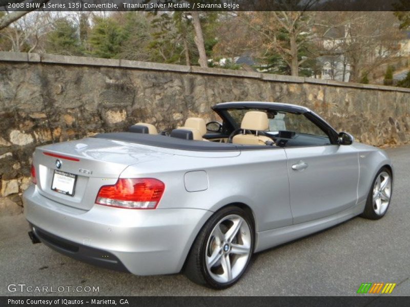 Titanium Silver Metallic / Savanna Beige 2008 BMW 1 Series 135i Convertible