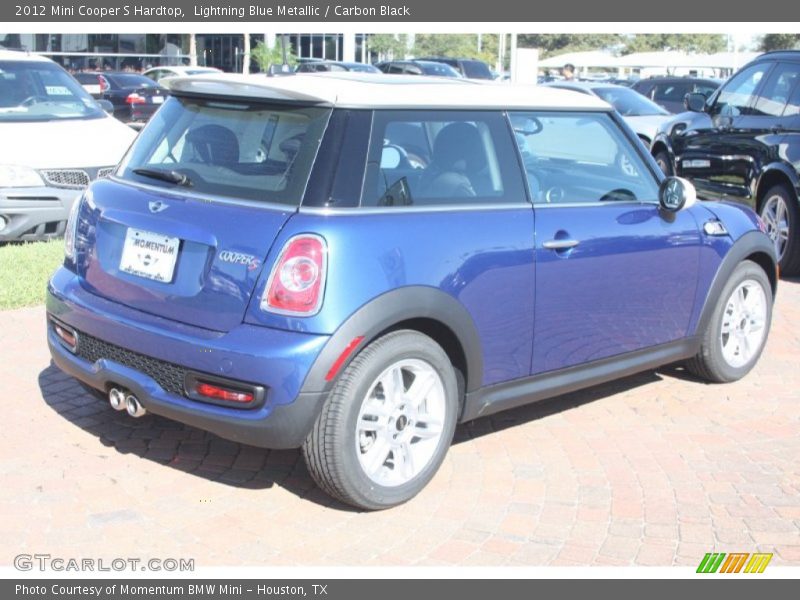 Lightning Blue Metallic / Carbon Black 2012 Mini Cooper S Hardtop