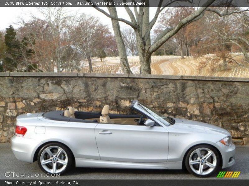  2008 1 Series 135i Convertible Titanium Silver Metallic