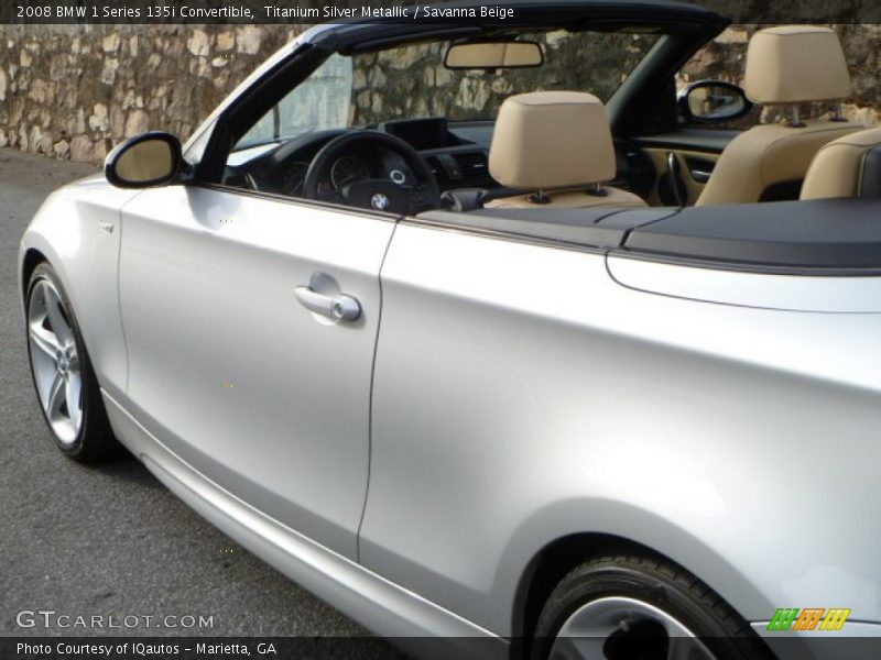 Titanium Silver Metallic / Savanna Beige 2008 BMW 1 Series 135i Convertible