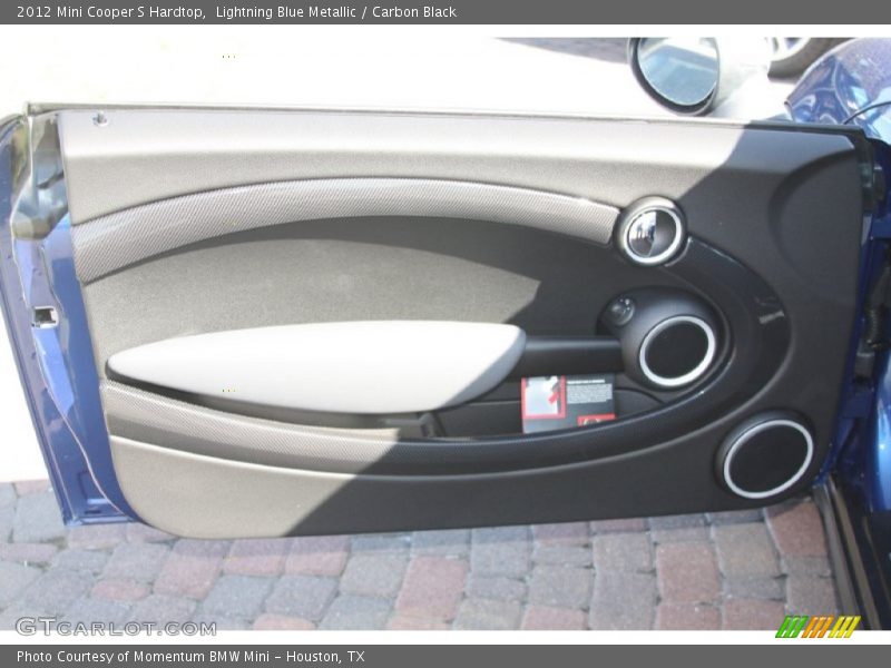 Lightning Blue Metallic / Carbon Black 2012 Mini Cooper S Hardtop