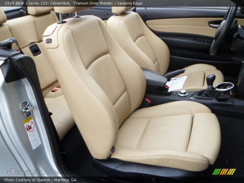  2008 1 Series 135i Convertible Savanna Beige Interior