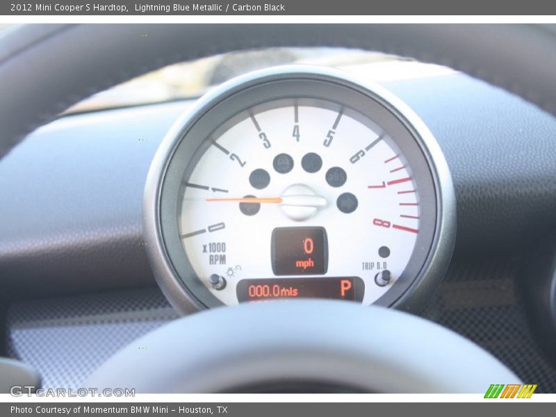 Lightning Blue Metallic / Carbon Black 2012 Mini Cooper S Hardtop