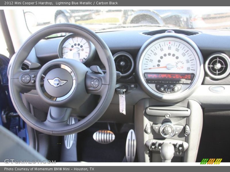 Lightning Blue Metallic / Carbon Black 2012 Mini Cooper S Hardtop