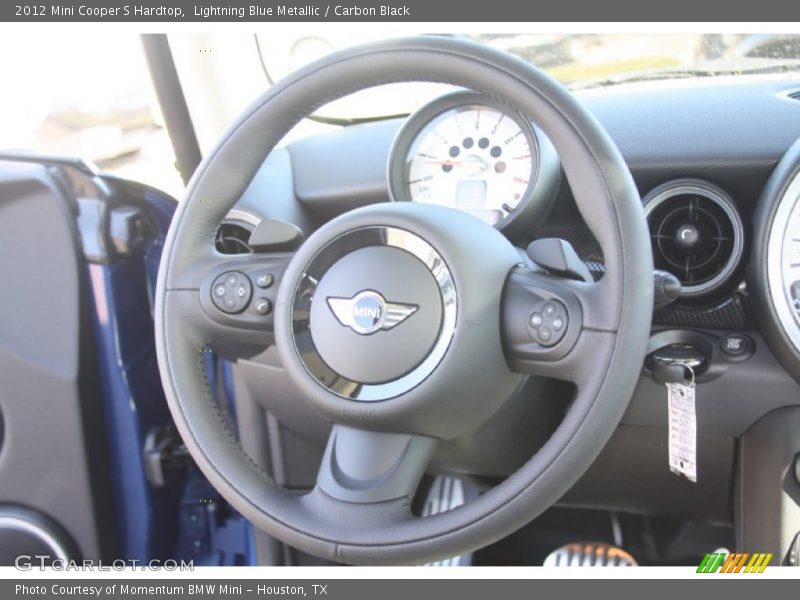 Lightning Blue Metallic / Carbon Black 2012 Mini Cooper S Hardtop