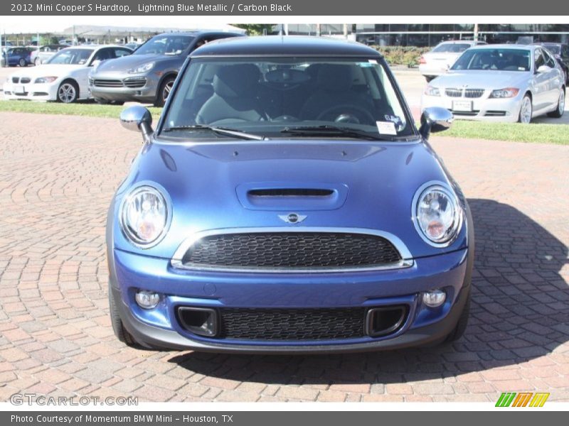 Lightning Blue Metallic / Carbon Black 2012 Mini Cooper S Hardtop