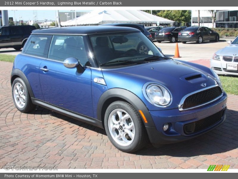 Lightning Blue Metallic / Carbon Black 2012 Mini Cooper S Hardtop