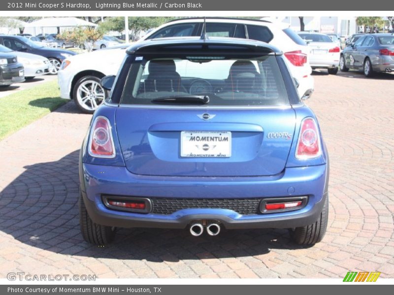 Lightning Blue Metallic / Carbon Black 2012 Mini Cooper S Hardtop