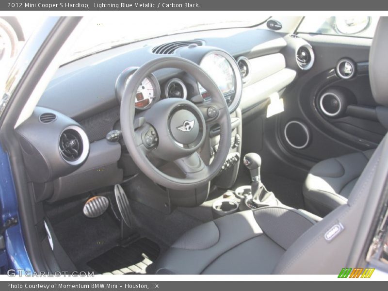 Lightning Blue Metallic / Carbon Black 2012 Mini Cooper S Hardtop