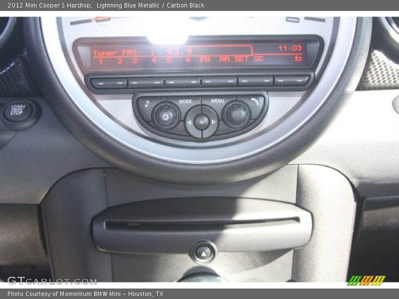 Lightning Blue Metallic / Carbon Black 2012 Mini Cooper S Hardtop