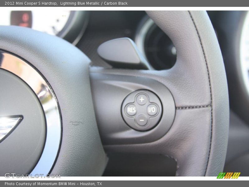 Lightning Blue Metallic / Carbon Black 2012 Mini Cooper S Hardtop