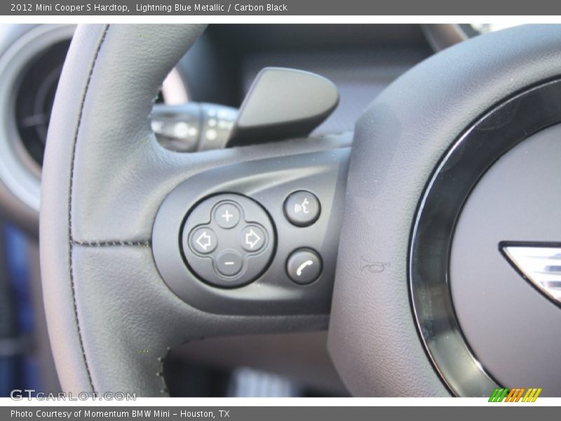 Lightning Blue Metallic / Carbon Black 2012 Mini Cooper S Hardtop