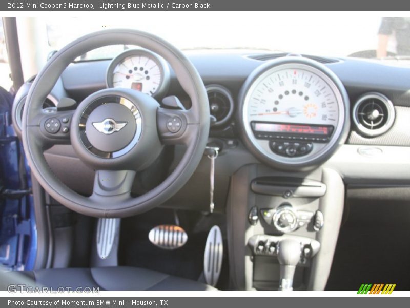 Lightning Blue Metallic / Carbon Black 2012 Mini Cooper S Hardtop