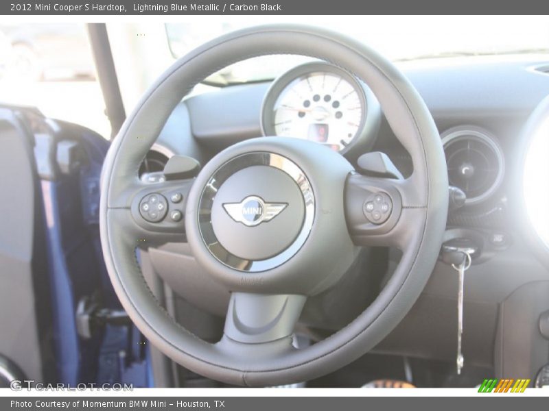 Lightning Blue Metallic / Carbon Black 2012 Mini Cooper S Hardtop