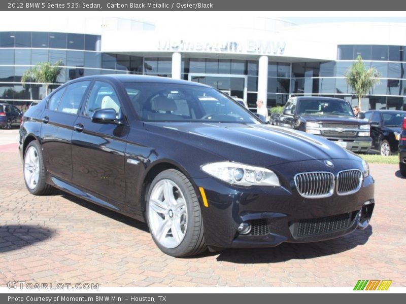 Carbon Black Metallic / Oyster/Black 2012 BMW 5 Series 535i Sedan