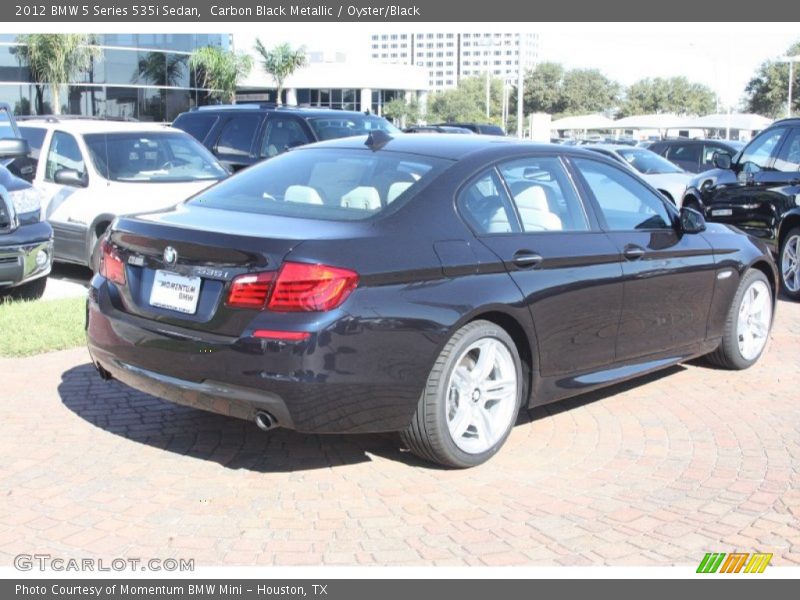 Carbon Black Metallic / Oyster/Black 2012 BMW 5 Series 535i Sedan