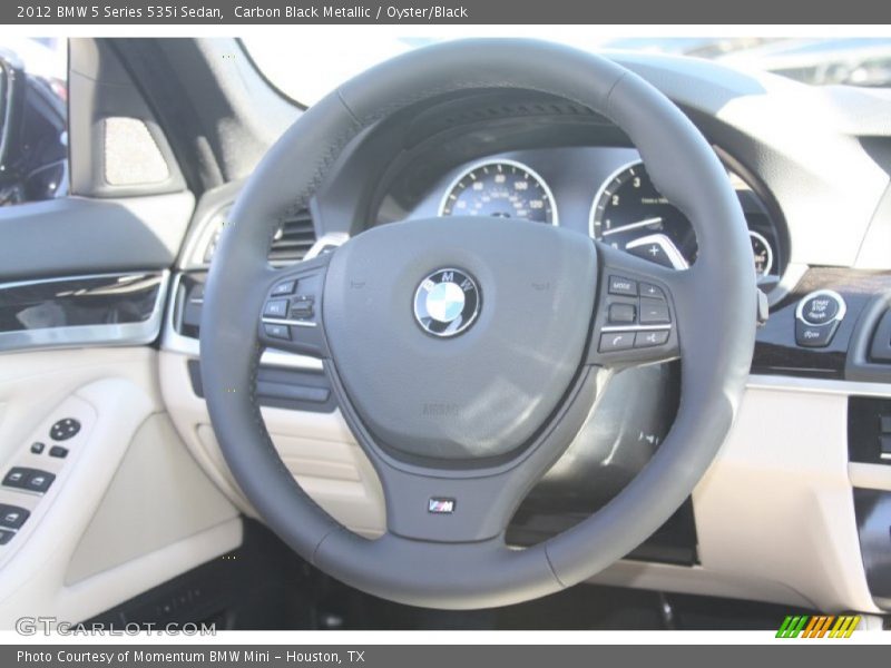 Carbon Black Metallic / Oyster/Black 2012 BMW 5 Series 535i Sedan