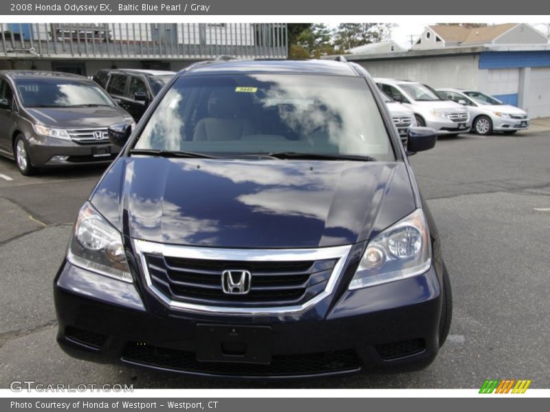 Baltic Blue Pearl / Gray 2008 Honda Odyssey EX