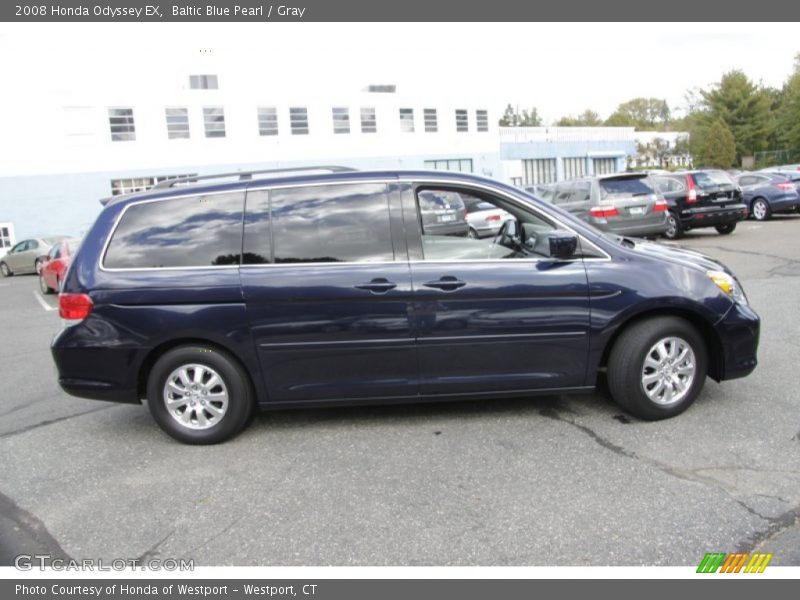 Baltic Blue Pearl / Gray 2008 Honda Odyssey EX