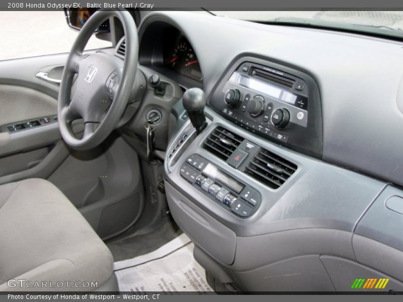 Baltic Blue Pearl / Gray 2008 Honda Odyssey EX