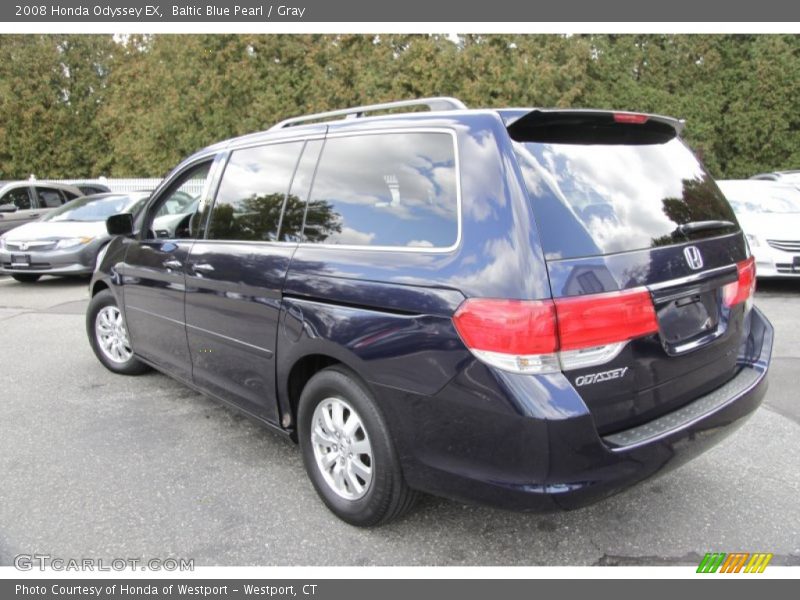 Baltic Blue Pearl / Gray 2008 Honda Odyssey EX