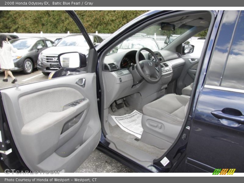 Baltic Blue Pearl / Gray 2008 Honda Odyssey EX