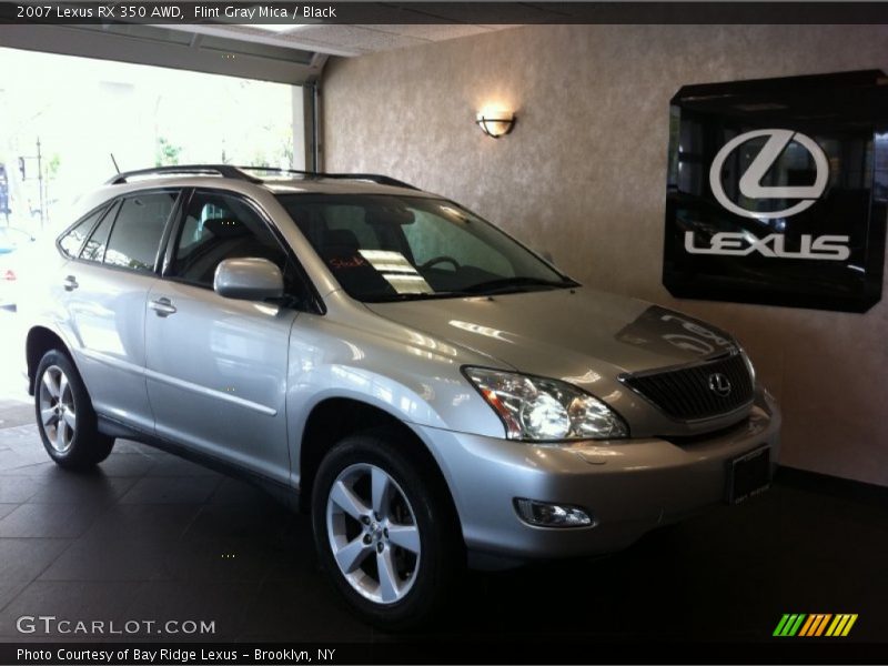 Flint Gray Mica / Black 2007 Lexus RX 350 AWD